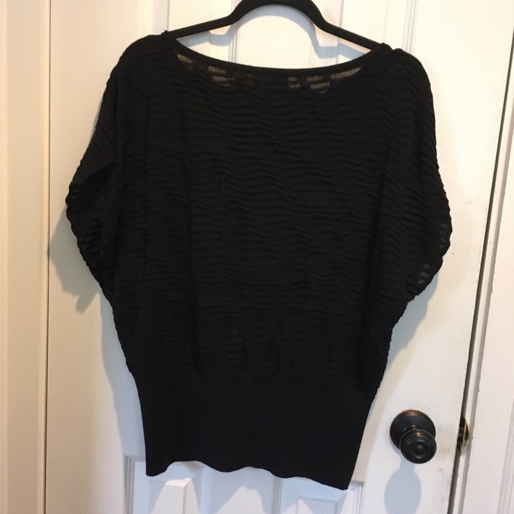Calvin Klein Ripple Mesh Knit Top - Picture 4 of 8